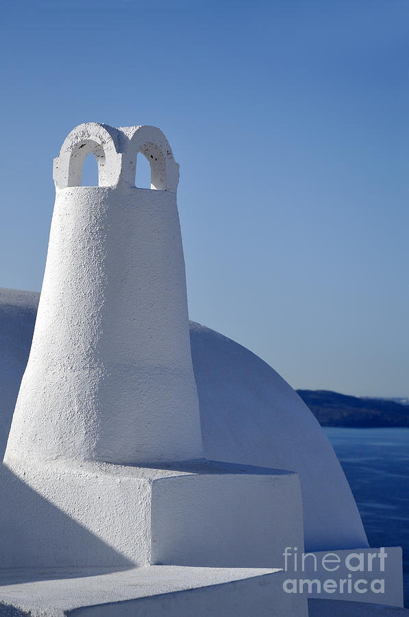 Traditional chimney in Oia town Photograph by George Atsametakis