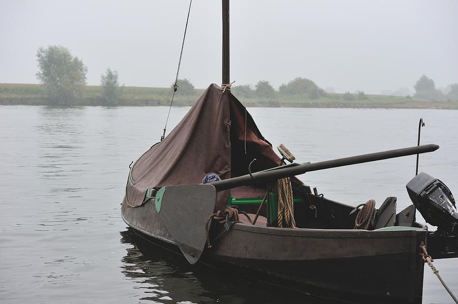Boat Photograph - Traditional Dutch fishing boat by Frank Zunneberg