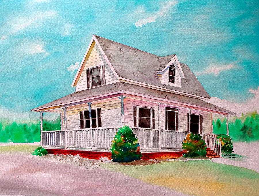 Traditional Home Painting by Jelly Starnes - Pixels