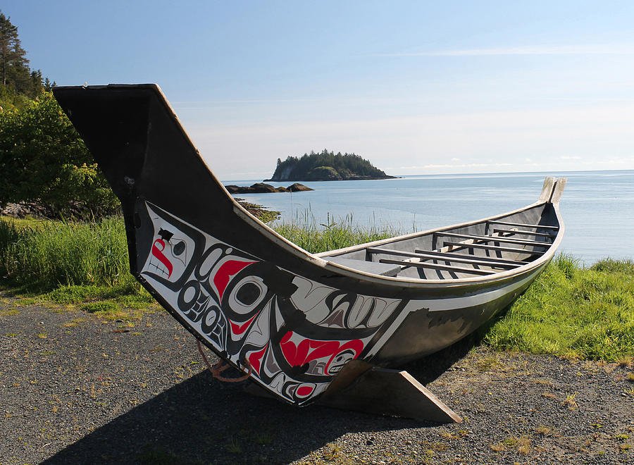 Traditional Native Canoe Photograph by Nancy Sefton