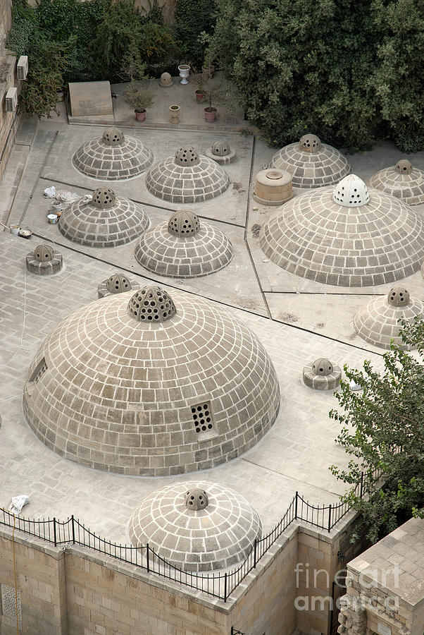Traditional Rooftop Domes In Baku Azerbaijan Photograph by JM Travel Photography