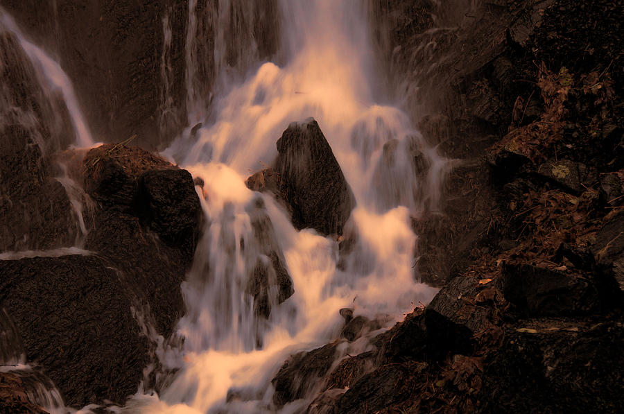 Traditional Waterfall At Sunset Photograph by Lawrence Christopher
