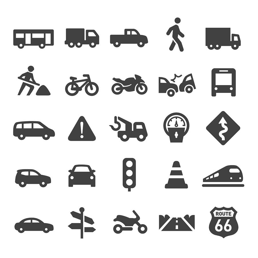 Traffic Icons - Smart Series Drawing by -victor-