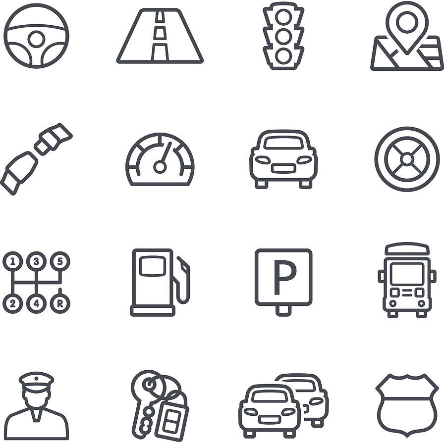 Traffic Icons Drawing by Soulcld