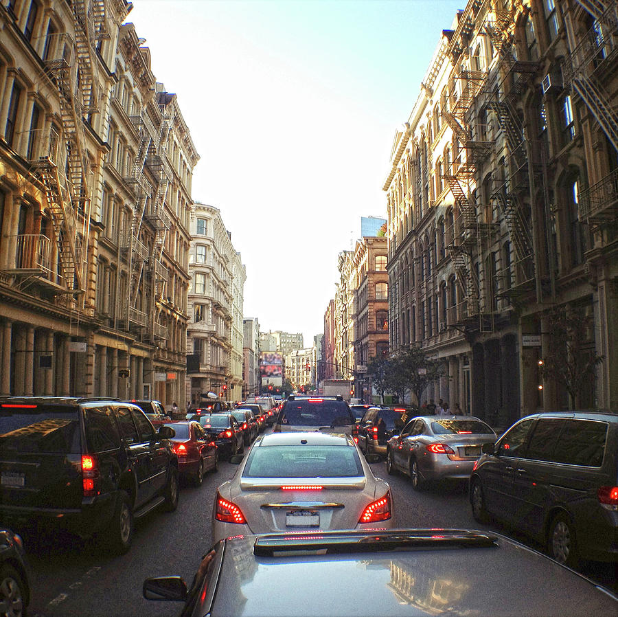 Traffic In New York City Photograph by William Andrew
