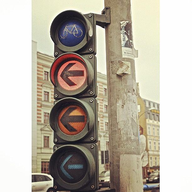 Berlin Photograph - Traffic Lights #berlin #street by Mish Hilas