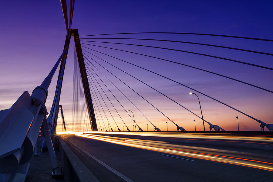 Traffic On The Ravenel Bridge Photograph by Kate Silvia Pixels