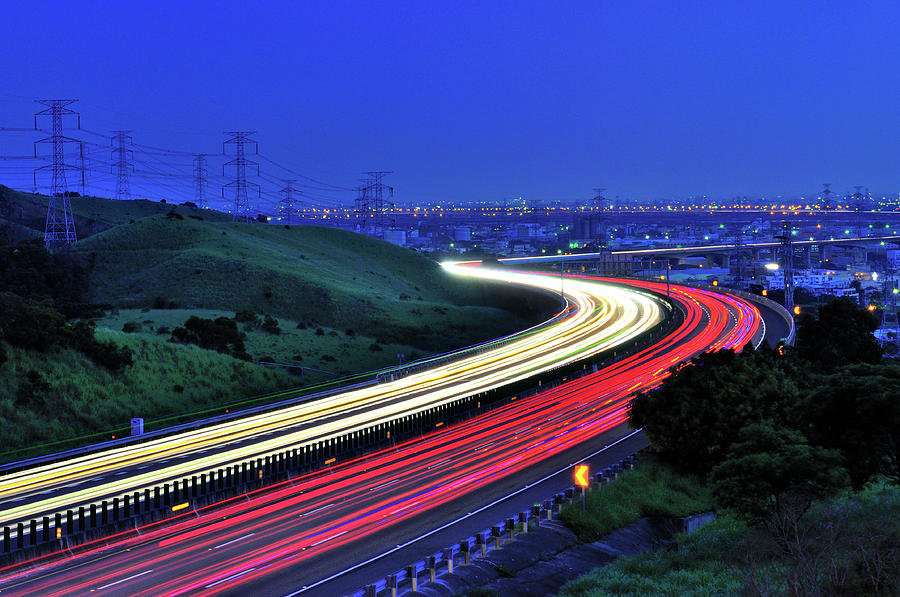 Traffic Trails At High Way Photograph by Photo By Vincent Ting Traffic Trails At High Way Photograph by Photo By Vincent Ting