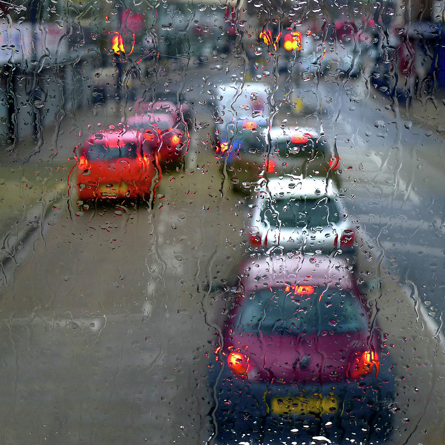 Traffic Under Rain Photograph by Ekaterina Nosenko