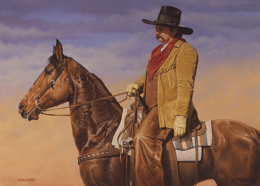 Trail Boss Painting by Ron Crabb