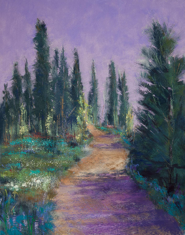Trail in the Woods Painting by David Patterson