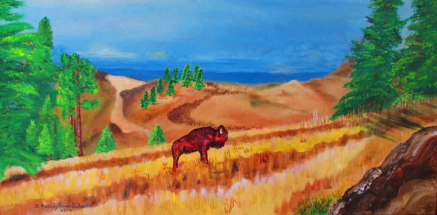 Monarch Of The Plains Painting by Ashley Goforth