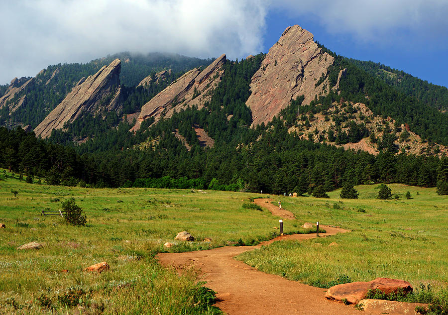 Trail to the Flatirons Photograph by Daniel Woodrum