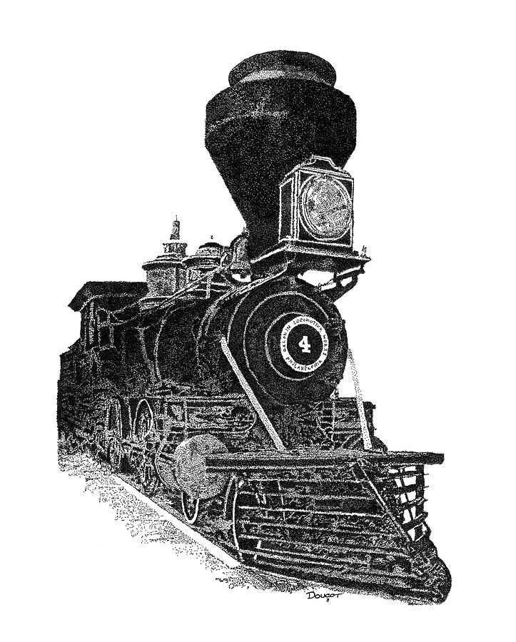 Train 3 Drawing by David Doucot