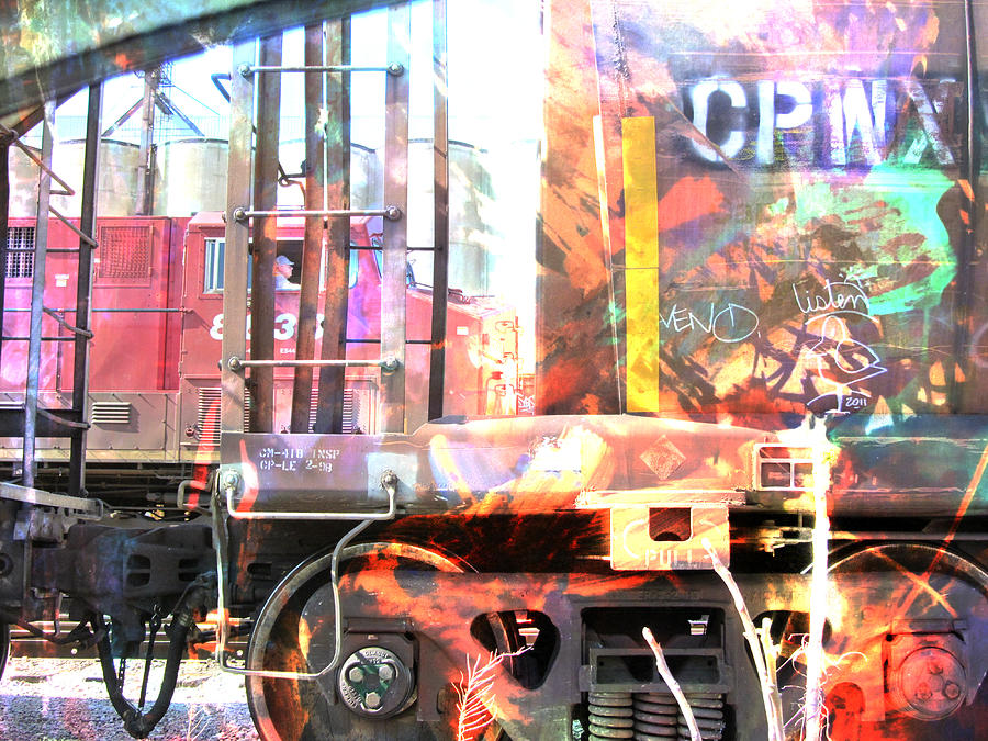Train Abstract Blend 3 Digital Art by Anita Burgermeister