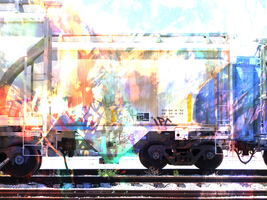 Train Abstract Blend 4 Digital Art by Anita Burgermeister