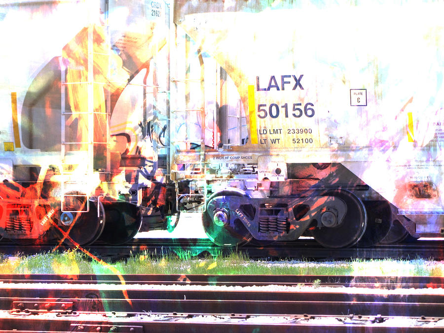 Train Abstract Blend 6 Digital Art by Anita Burgermeister