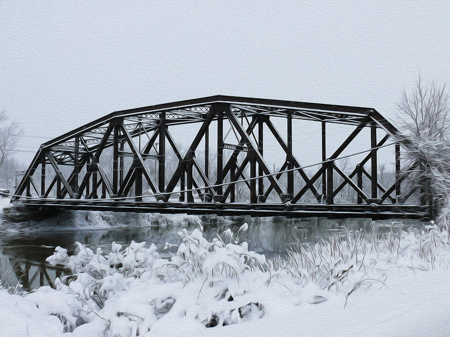 Train Bridge over the Genesee River Photograph by Tracy Winter