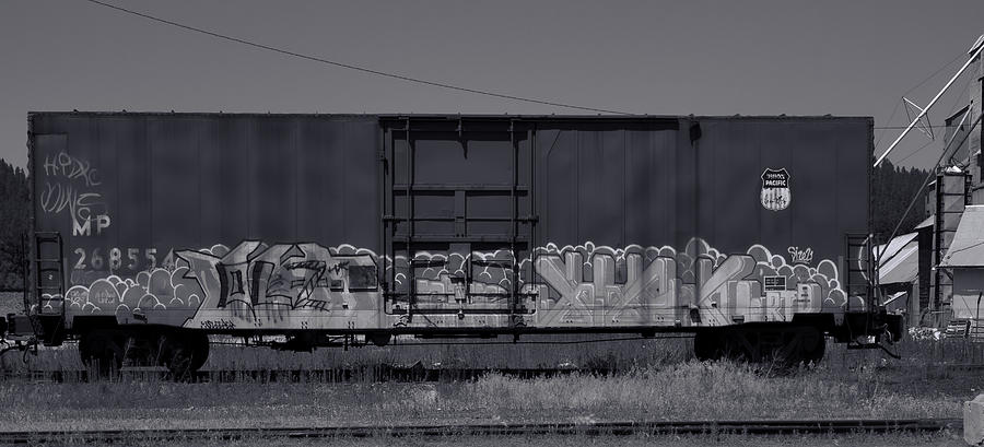 Train Car BW1 Photograph by Cathy Anderson