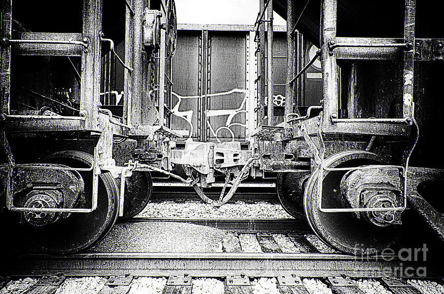 Train Cars Coupling Photograph by Danny Hooks