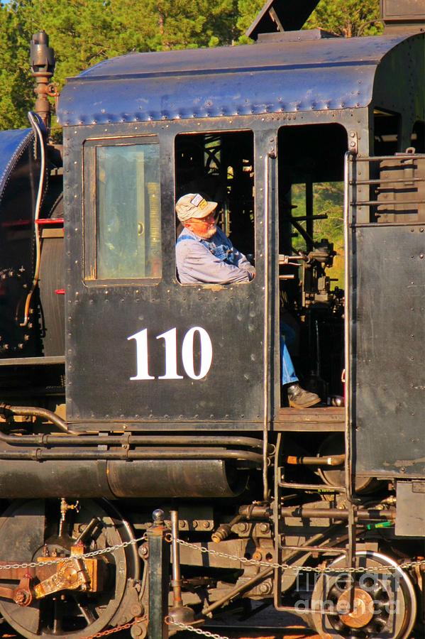 Railroads Photograph - Train Conductor by John Malone