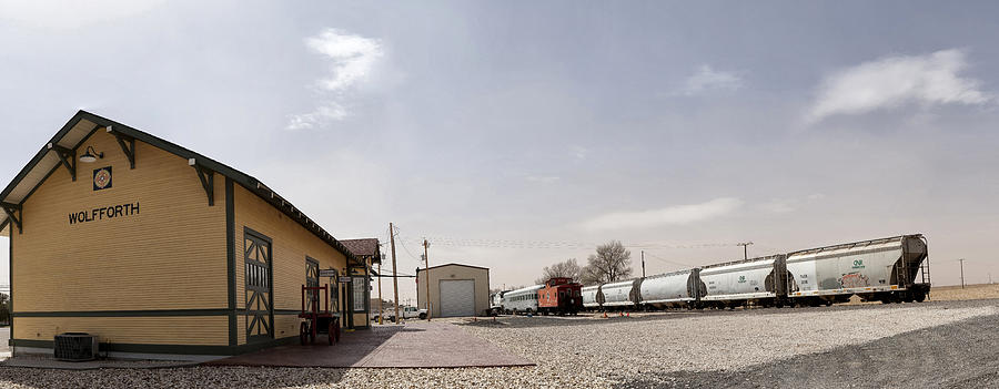 Architecture Photograph - Train Depot Panorama by Melany Sarafis