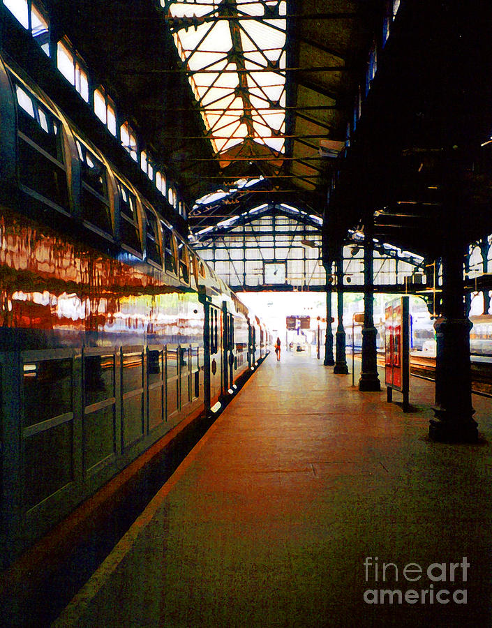 Paris Photograph - Train Depot by Patricia Januszkiewicz