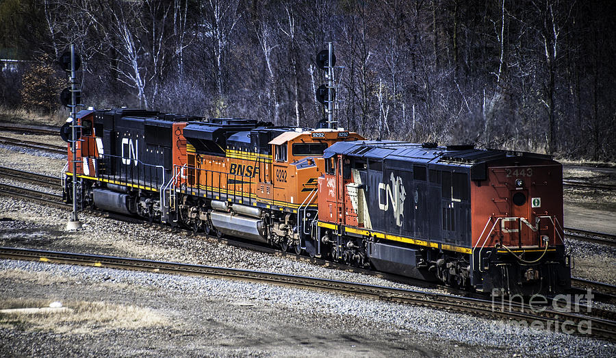 Train Engines Photograph by Ronald Grogan