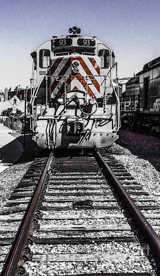 Train in Waiting Photograph by William Wyckoff