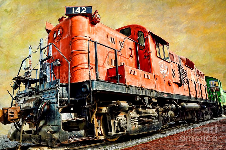 Transportation Photograph - TRAIN - MKT 142 - RS3M EMD Repowered ALCO by Liane Wright