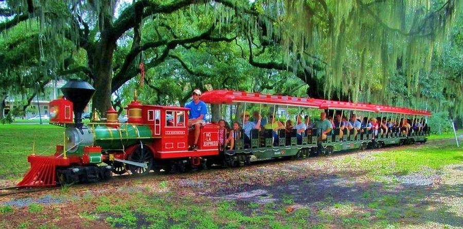 Train - New Orleans City Park Photograph by Deborah Lacoste