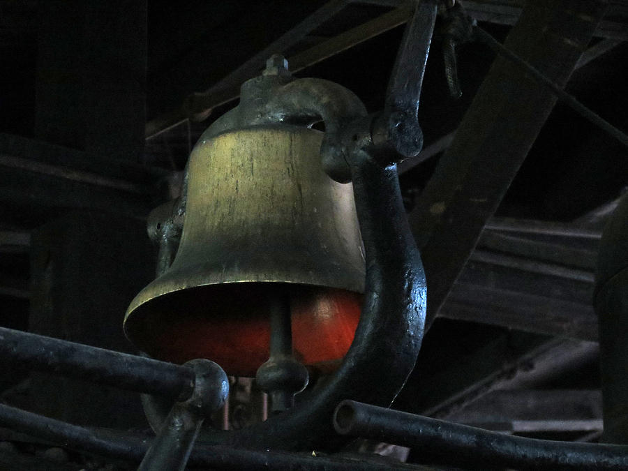 Back To The Future Photograph - Train No. 3 Bell by Laurel Powell