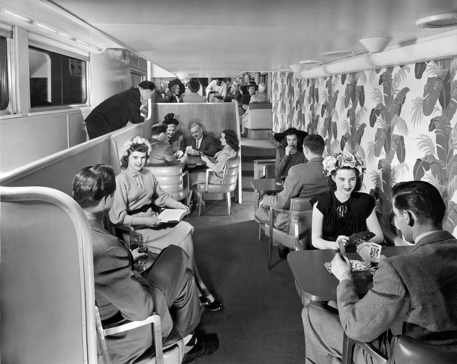 Train Of Tomorow Lounge Car Photograph by Underwood Archives