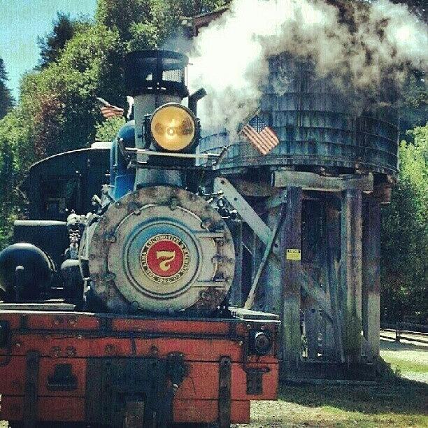 Summer Photograph - #train #oldschool #oldskool #steam by Geoff Rogers