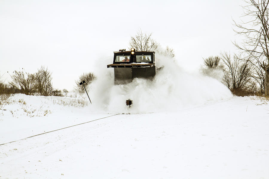 Train Plow In Action Photograph by Nick Mares