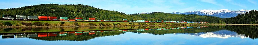 Train Reflecting Photograph by Benjamin Yeager