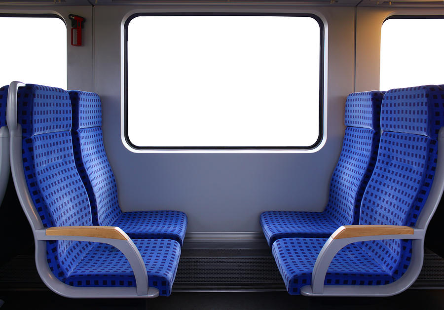 Train seats Photograph by Mladn61