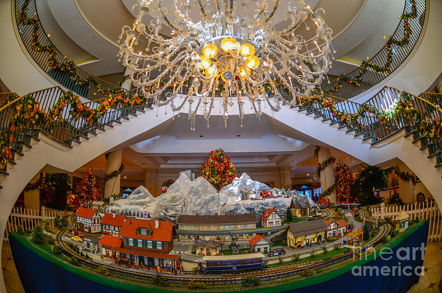 Train Set at Charleston Place Hotel Photograph by Dale Powell - Fine Art  America