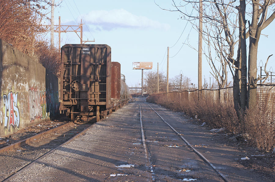 Train Siding in Harrison Digital Art by Steve Breslow