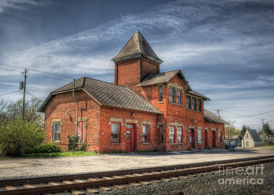 Train Station of Delaware Ohio Photograph by Pamela Baker