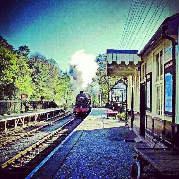Summer Photograph - #train #station #steam #railway by Jenna Goodwin