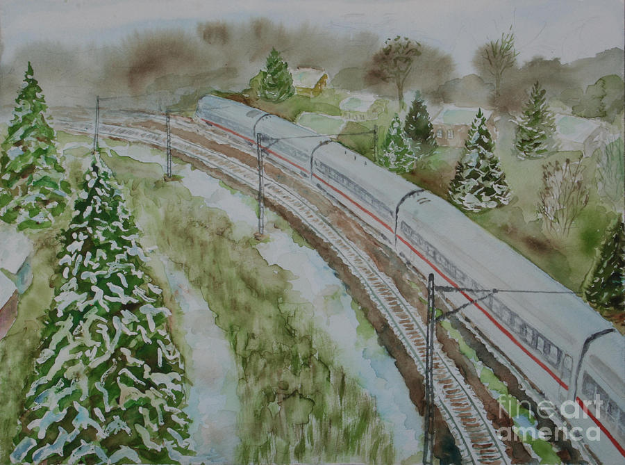 Train To Nowhere Painting by Almo M