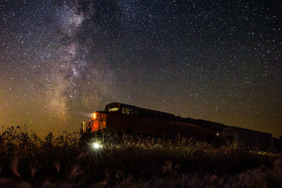 Train Photograph - Train to the Cosmos by Aaron J Groen