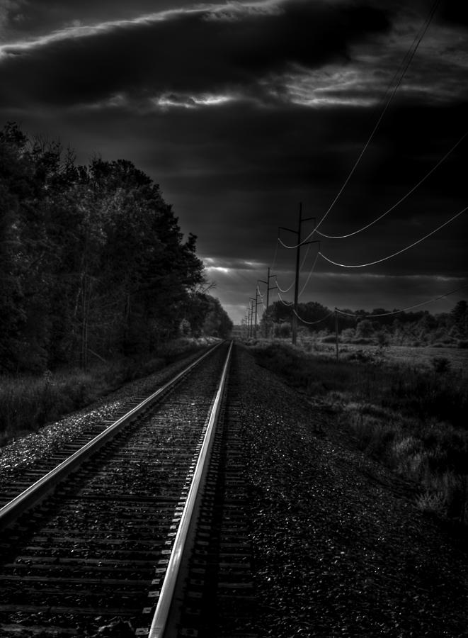 Train Tracks To Town Photograph by Thomas Young