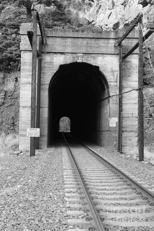 Miscellaneous Photograph - Train Tunnel 1 by Walter Strausser