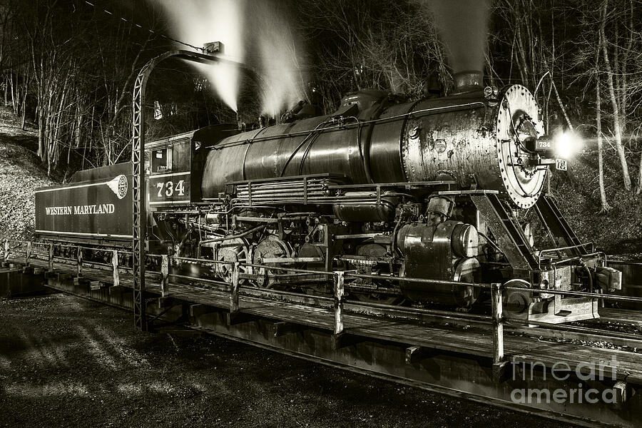 Train Turntable in Frostburg Maryland Photograph by Jeannette Hunt
