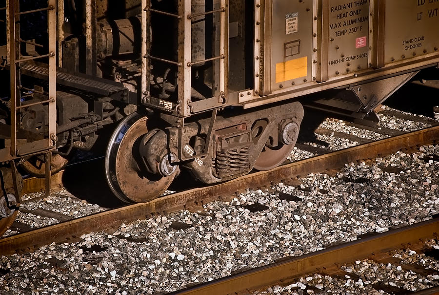 Train Wheels and Tracks Photograph by Greg Jackson