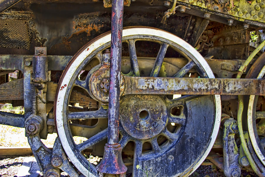 Train Wheels Photograph by Cathy Anderson