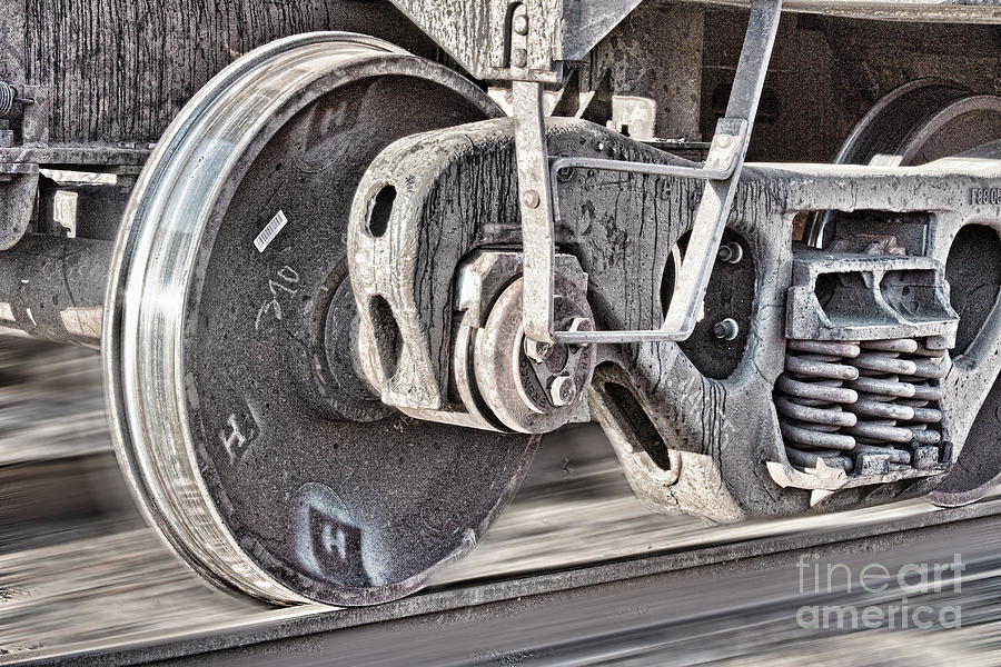 Train Photograph - Train Wheels by James BO Insogna