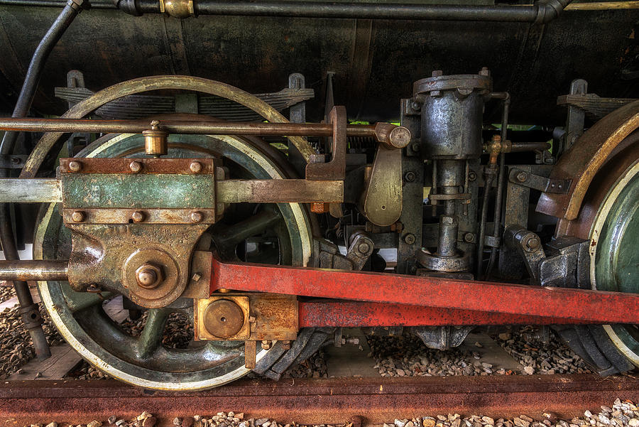 Train Wheels Photograph by Mark Papke